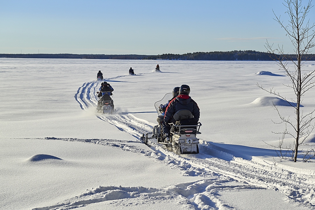 Snowmobile activities Lulea